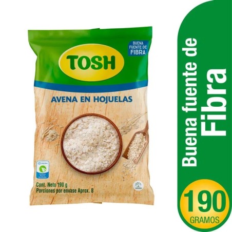 GALLETAS TOSH AVENA HOJUELAS X 190GR