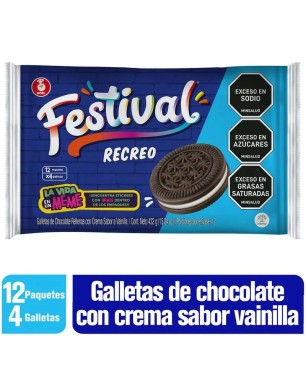 GALLETAS FESTIVAL RECREO PEQUEÑAS X 12UND