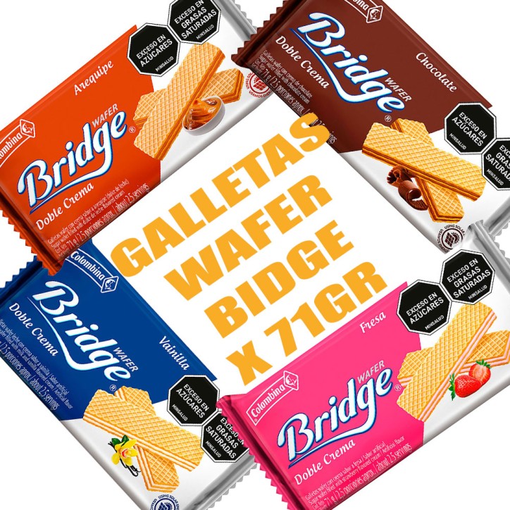 GALLETAS WAFER BRIDGE TACO X 71GR