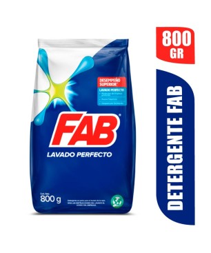 DETERGENTE EN POLVO FAB X 800GR