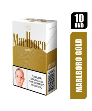 MARLBORO GOLD 2 CIGARRILLOS X 10PQT