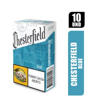 CHESTERFIELD BLUE 20 CIGARRILLOS X 10PQT