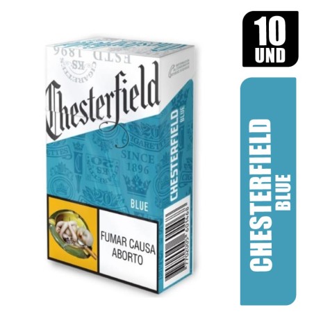 CHESTERFIELD BLUE 20 CIGARRILLOS X 10PQT
