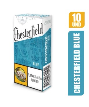 CHESTERFIELD BLUE 10 CIGARRILLOS X 10PQT