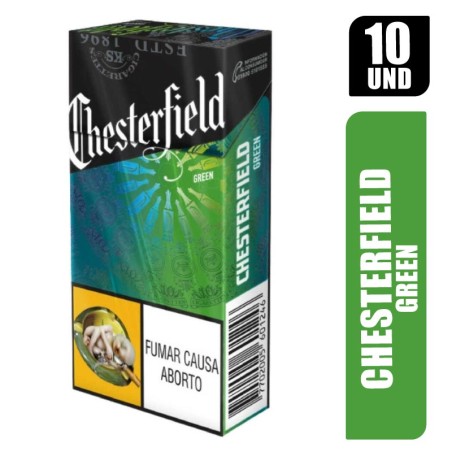 CHESTERFIELD GREEN 10 CIGARRILLOS X 10UND