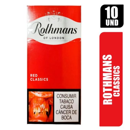 ROTHMANS CLASSICS 10 CIGARRILLOS X 10PQT