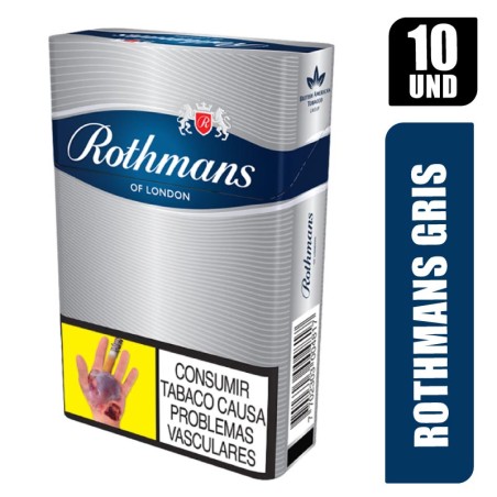 ROTHMANS GRIS 20 CIGARRILLOS X 10UND