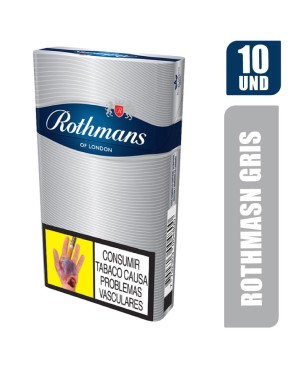 ROTHMANS GRIS 10 CIGARRILLOS X 10PQT