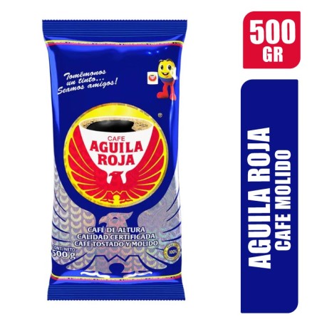 CAFE MOLIDO AGUILA ROJA X 500GR