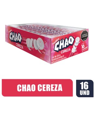MENTA CHAO PASTILLA CEREZA 20GR X 16UND