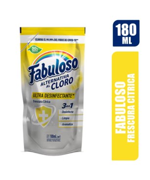 FABULOSO FRESCURA CITRICA X 180ML
