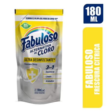 FABULOSO FRESCURA CITRICA X 180ML
