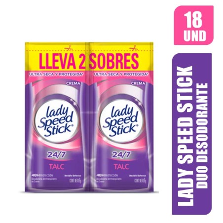 DESODORANTE LADY SPEED STICK DUO X 18UND