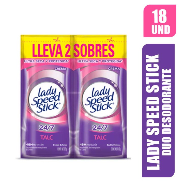 DESODORANTE LADY SPEED STICK DUO X 18UND