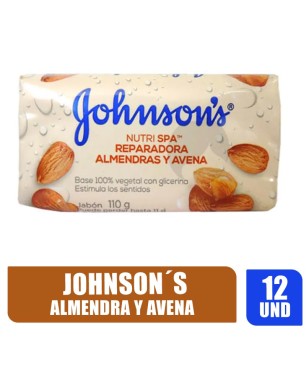 JABÓN JOHNSON REPARADOR ALMENDRA Y AVENA X 110GR