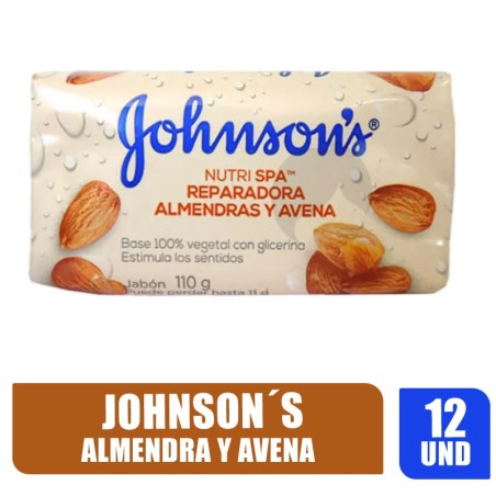 JABÓN JOHNSON REPARADOR ALMENDRA Y AVENA X 110GR