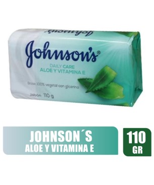 JABÓN JOHNSON ALOE Y VITAMINA E X 110GR