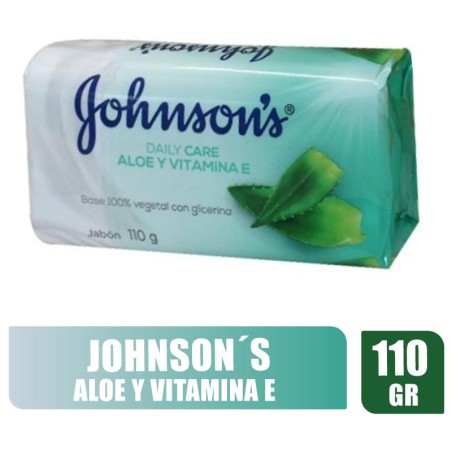JABÓN JOHNSON ALOE Y VITAMINA E X 110GR