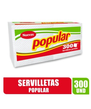 SERVILLETA POPULAR X 300UND