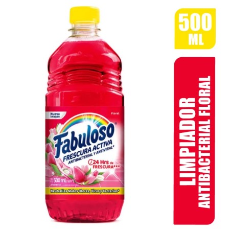 LIMPIADOR FABULOSO ANTIBACTERIAL FLORAL X 500 ML