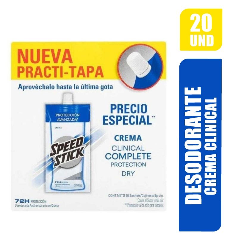DESODORANTE SPEED STICK CLINICAL X 20UND