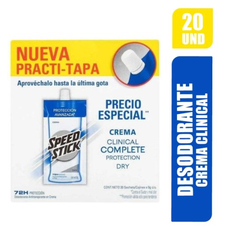 DESODORANTE SPEED STICK CLINICAL X 20UND