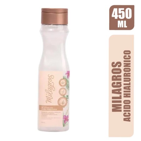 SHAMPOO MILAGROS ARROZ ACIDO HIALURONICO X 450ML
