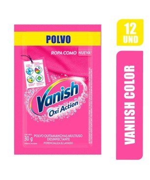VANISH ROSADO EN POLVO 30GR RISTRA X 12UND