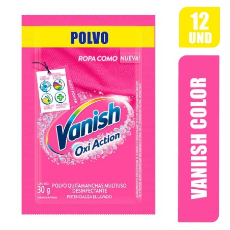 VANISH ROSADO EN POLVO 30GR RISTRA X 12UND