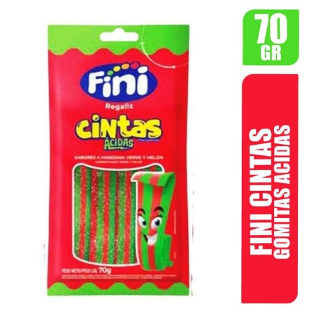 GOMAS FINI CINTAS MANZANA MELON X 70GR