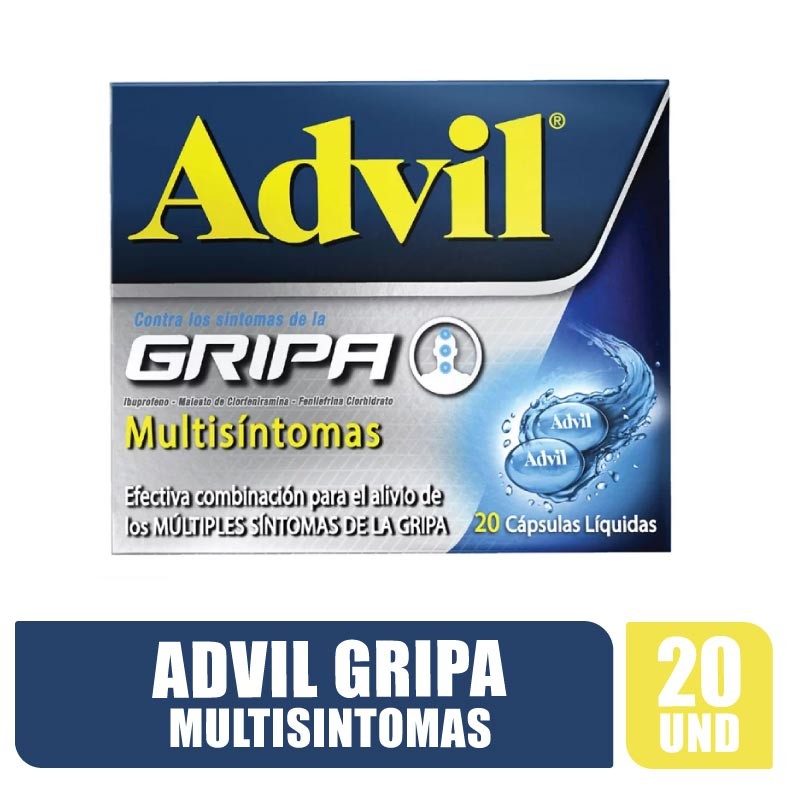 ADVIL GRIPA MULTISINTOMAS CAPSULA LIQUIDA X 20UND