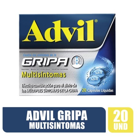 ADVIL GRIPA MULTISINTOMAS CAPSULA LIQUIDA X 20UND