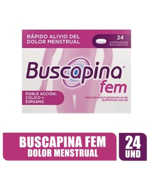 BUSCAPINA FEM  TABLETAS X 24UND