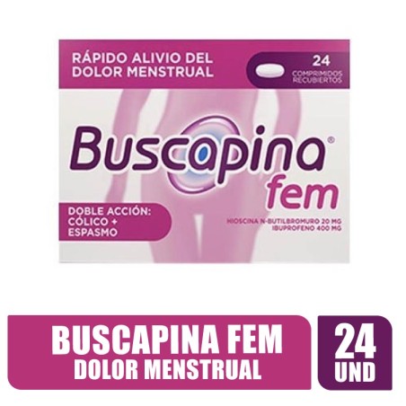BUSCAPINA FEM  TABLETAS X 24UND