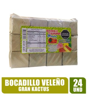 BOCADILLO VELEÑO KACTUS X 24UND