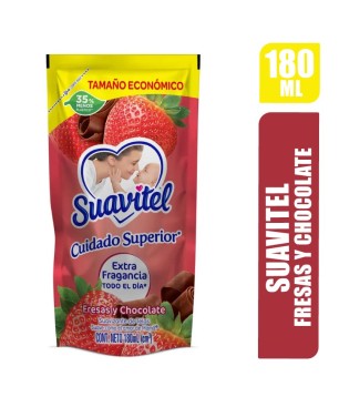 SUAVIZANTE SUAVITEL FRESAS Y CHOCOLATE X 180ML