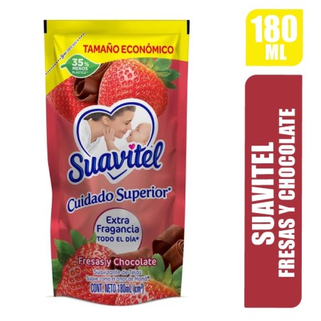 SUAVIZANTE SUAVITEL FRESAS Y CHOCOLATE X 180ML