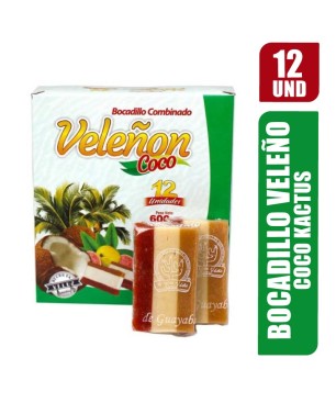 BOCADILLO VELEÑO COCO TRICOLOR KACTUS X 12UND