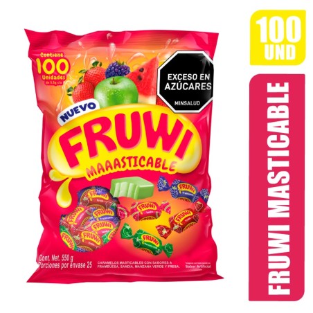 CARAMELO MASTICABLE FRUWI X 100UND