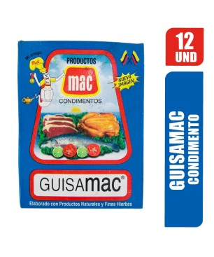 CONDIEMENTO GUISAMAC X 20GR X 12UND