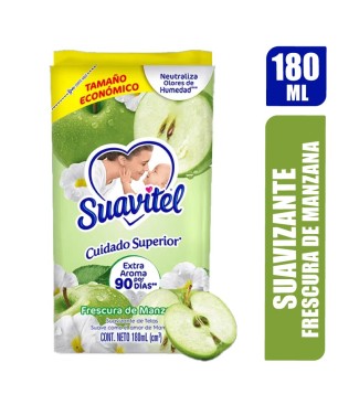 SUAVIZANTE SUAVITEL FRESCURA MANZANA X 180ML