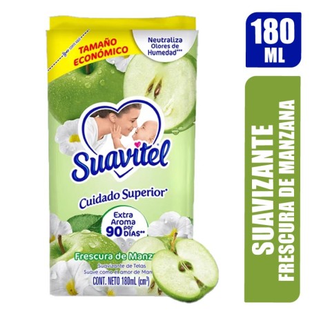 SUAVIZANTE SUAVITEL FRESCURA MANZANA X 180ML
