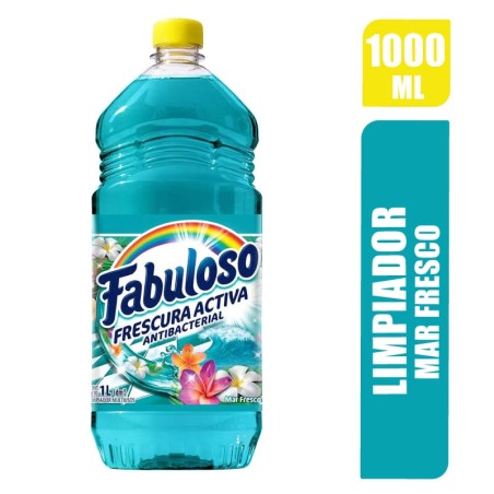 LIMPIADOR FABULOSO ANTIBACTERIAL MAR FRESCO X 1000 ML