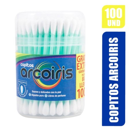 COPITOS ARCOIRIS X 100UND