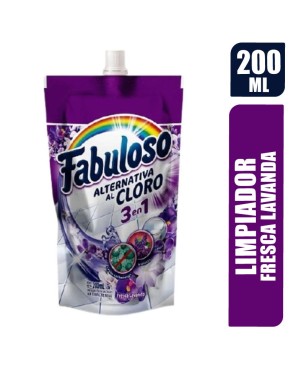 LIMPIADOR FABULOSO FRESCA LAVANDA X 200ML