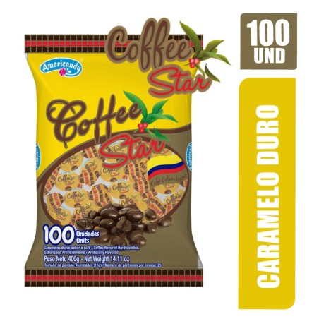 CARAMELO DURO COFFE STAR X 100UND
