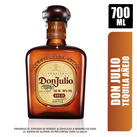 TEQUILA DON JULIO AÑEJO X 700ML