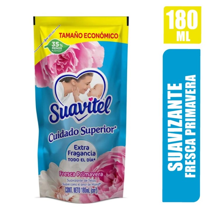 SUAVIZANTE SUAVITEL FRESCA PRIMAVERA X 180ML