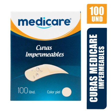 CURAS MEDICARE IMPERMEABLES X 100UND