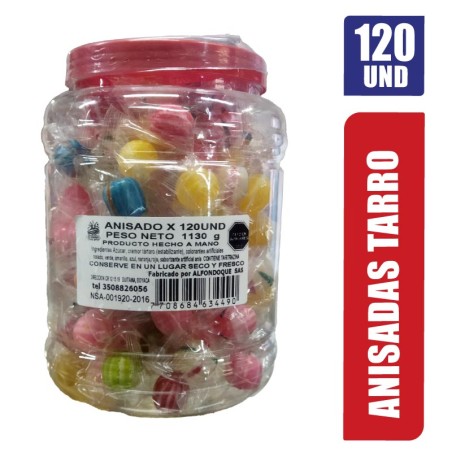 ANISADAS TARRO ALFONDOQUE X 120UND